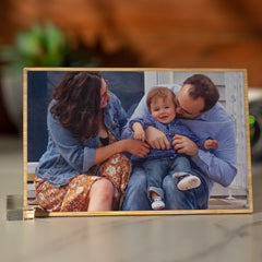 Bamboo Photo Card (Double-Sided, With Stand) - Arlo and Co