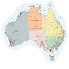 Australia Map Removable Wall Decal - Arlo & Co