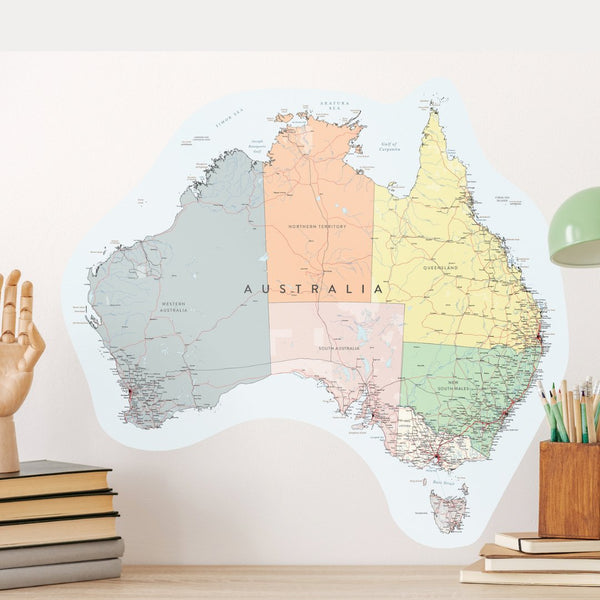 Australia Map Removable Wall Decal