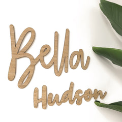 Bamboo Name Plaque - 4 Fonts, 3 Sizes - Arlo and Co