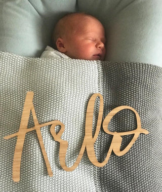 Bamboo Name Plaque - 4 Fonts, 3 Sizes - Arlo and Co