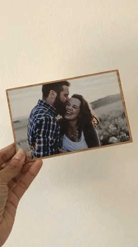 Bamboo Photo Card (Double-Sided, With Stand) - Arlo and Co