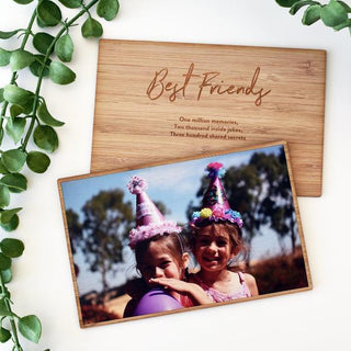 Bamboo Photo Card (Double-Sided, With Stand) - Arlo and Co