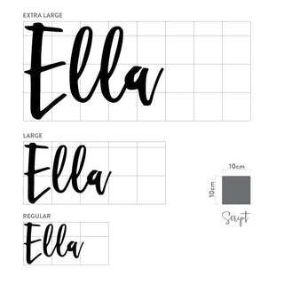 Black Name Plaque - 4 Fonts, 3 Sizes - Arlo and Co