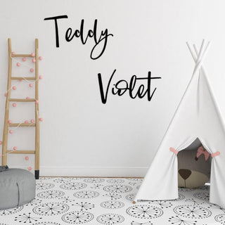 Black Name Plaque - 4 Fonts, 3 Sizes - Arlo and Co