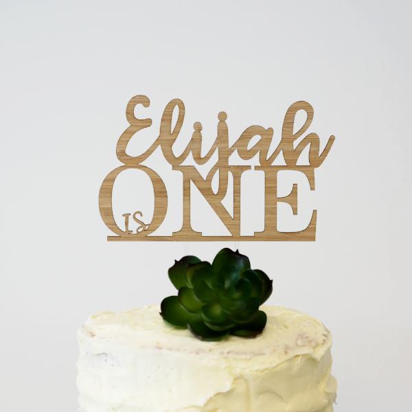 Custom First Birthday Cake Topper - Arlo and Co