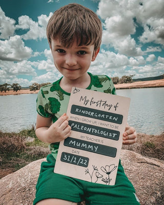 First Day Milestone Boards - Arlo & Co