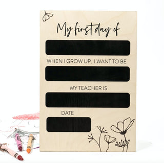 First Day Milestone Boards - Arlo & Co