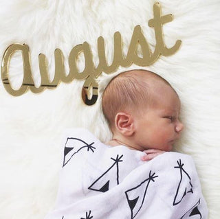 Gold Mirror Name Plaque - 4 Fonts, 3 Sizes - Arlo and Co