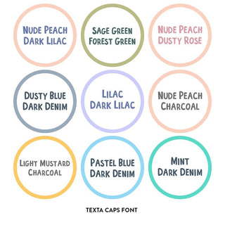 Large Round Name Labels - CLASSIC - Arlo & Co