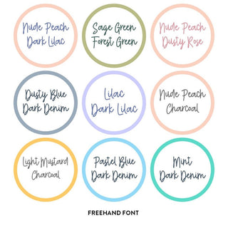 Large Round Name Labels - CLASSIC - Arlo & Co