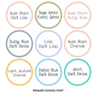 Large Round Name Labels - CLASSIC - Arlo & Co