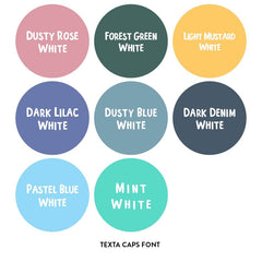Large Round Name Labels - FULL COLOUR - Arlo & Co