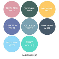Large Round Name Labels - FULL COLOUR - Arlo & Co