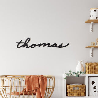 Matte Black Name Plaque - 5 Fonts, 3 Sizes - Arlo & Co