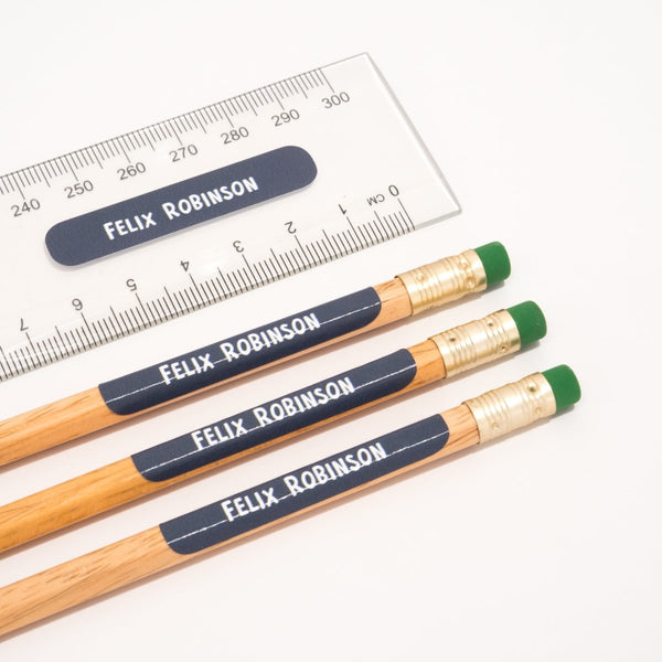 Personalised Name Labels for Pencils - Mini FULL COLOUR Stickers