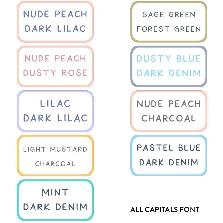Mixed Set Name Labels - CLASSIC - Arlo & Co