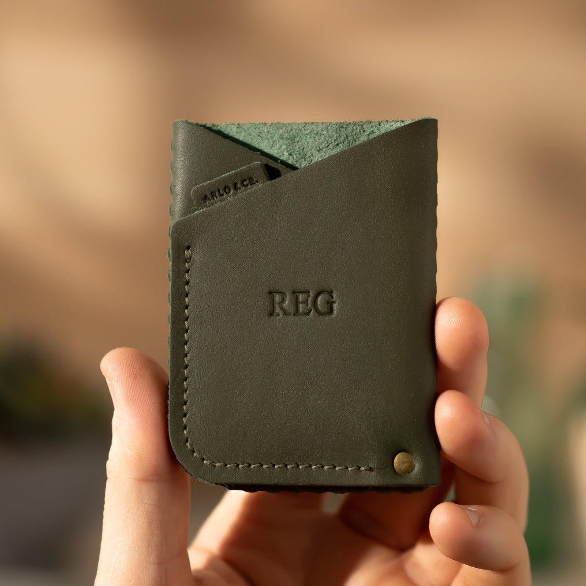 Monogram Leather Wallet - Arlo & Co