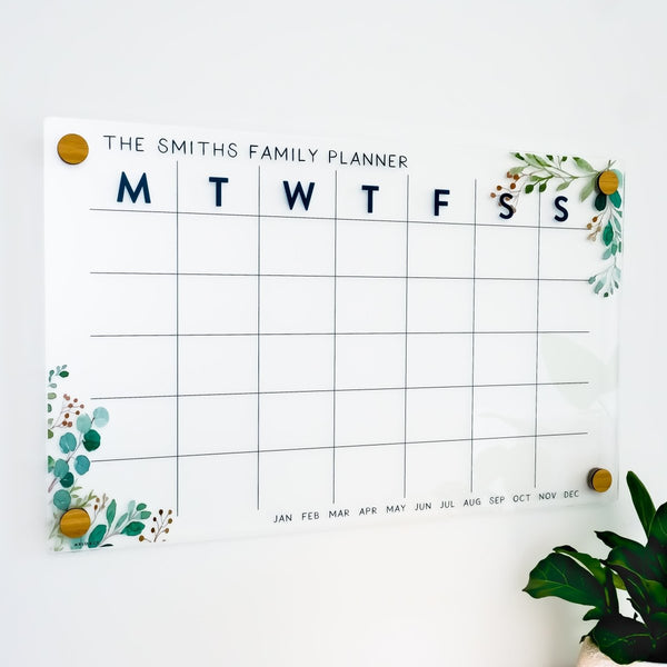 Monthly Family Planner - Eucalyptus Design