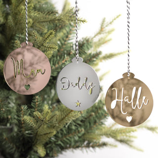Personalised Ornament - Cursive Font - Arlo & Co