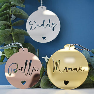 Personalised Ornament - Cursive Font - Arlo & Co