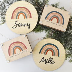 Rainbow Name Plaque - Arlo and Co