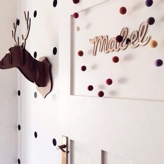 Rose Gold Mirror Name Plaque - 4 Fonts, 3 Sizes - Arlo and Co