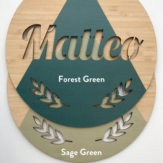 Round Customised Name Plaque - Arlo & Co