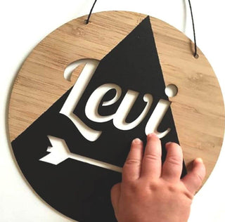 Round Customised Name Plaque - Arlo and Co