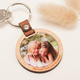 Round Luxe Photo Keytag - Arlo and Co