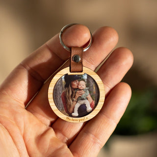 Round Luxe Photo Keytag - Arlo & Co
