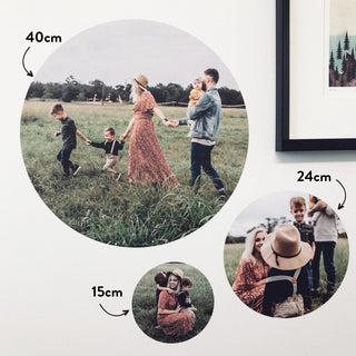 Round Photo Decal Set - 24cm - Arlo & Co